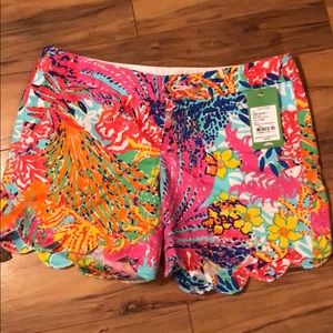 NWT Lilly Pulitzer scalloped shorts